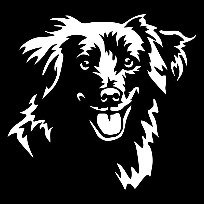 Berger des Pyrenees Kopf "Black Edition"