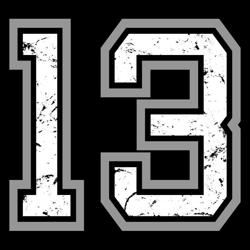 Cool Number 13 - 13 Years Old 13th Birthday Gift
