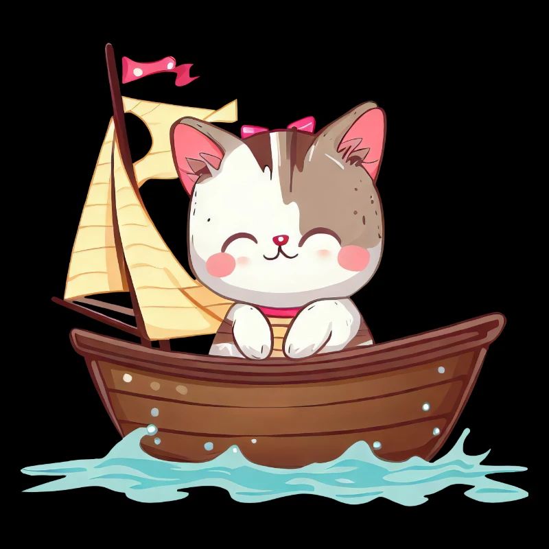 Cat Sailing, Dinghy Optimist Design Cat Girl