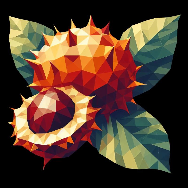 Autumn Magic: Polygon Chestnut in Full Bloom