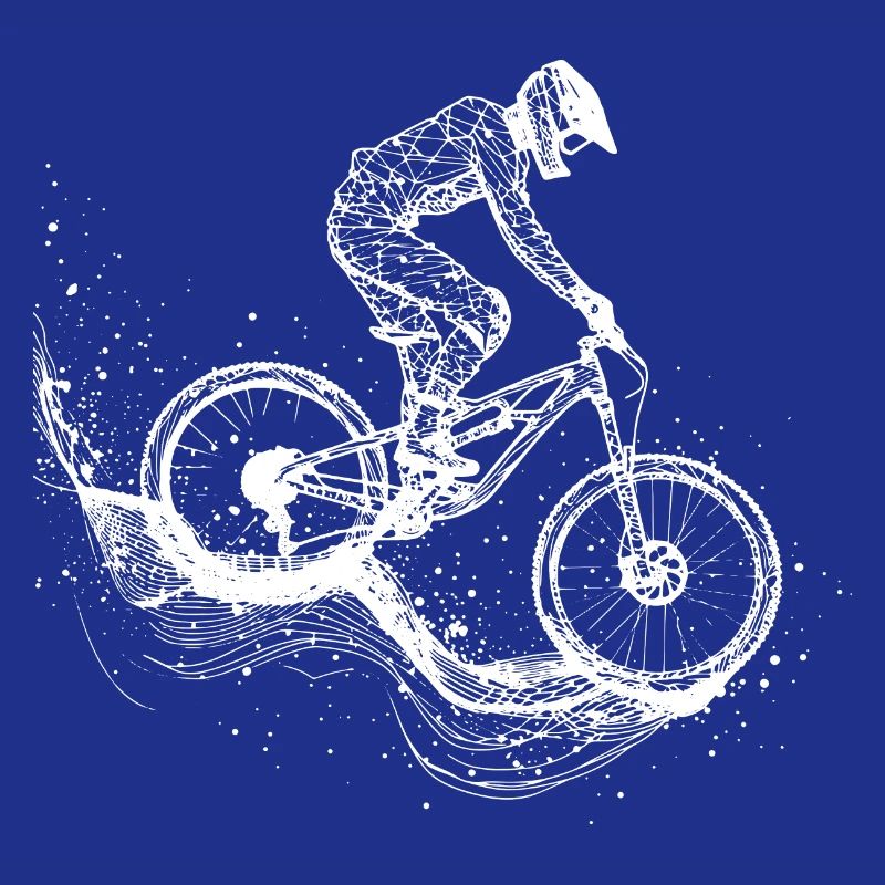 Mountainbiking Zeichnung