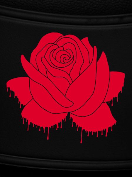 Graffiti einer roten Rose