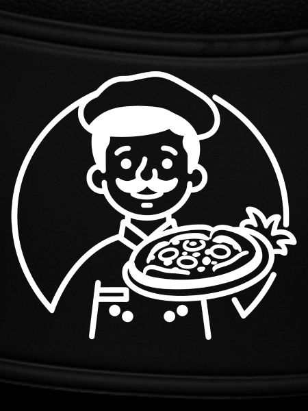 Pizza Maker Line Art