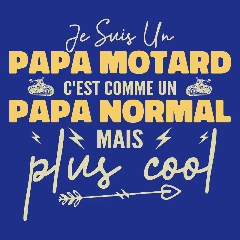 Biker-Papa wie ein normaler, aber coolerer Papa