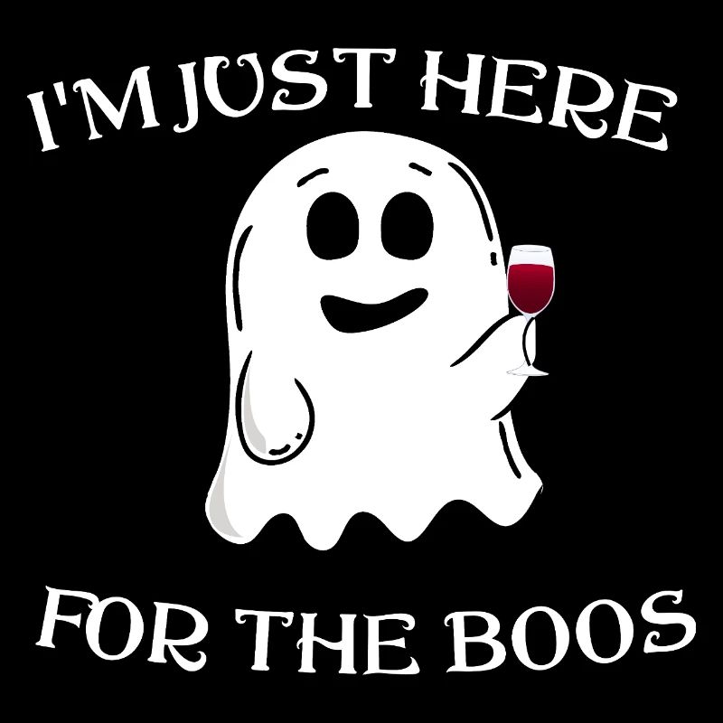 Ich bin nur wegen des Boo Wine Ghost Halloween hier
