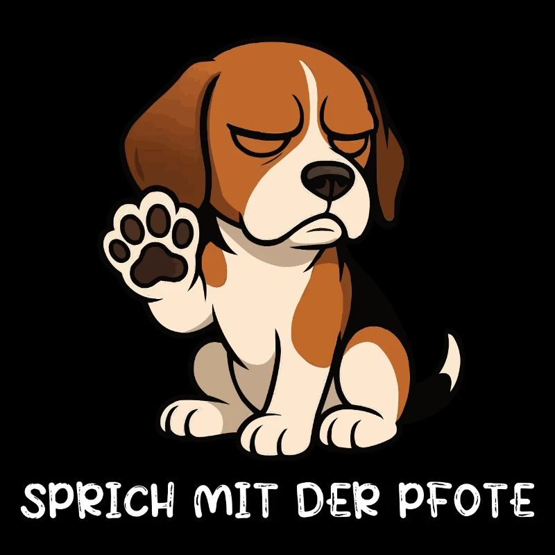 Parlez à la patte Beagle Propriétaire du Beagle