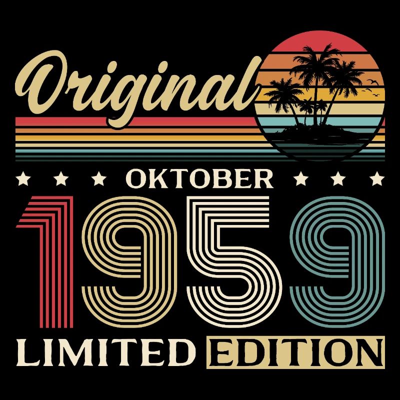66e anniversaire Original Octobre Millésime 1959