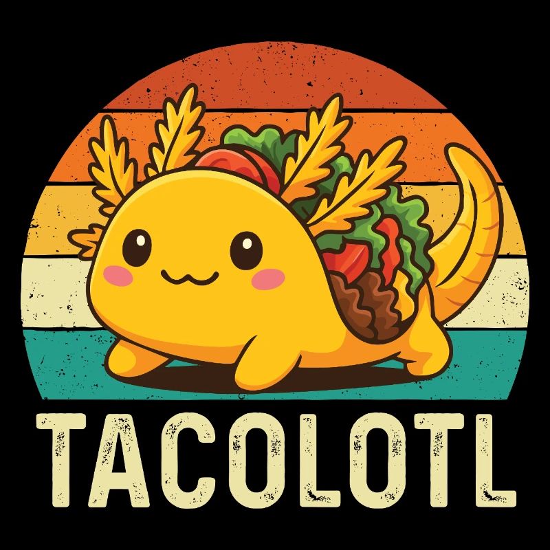 Tacolotl Süßes Axolotl Taco Mashup