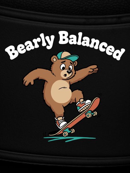 Bear on skateboard