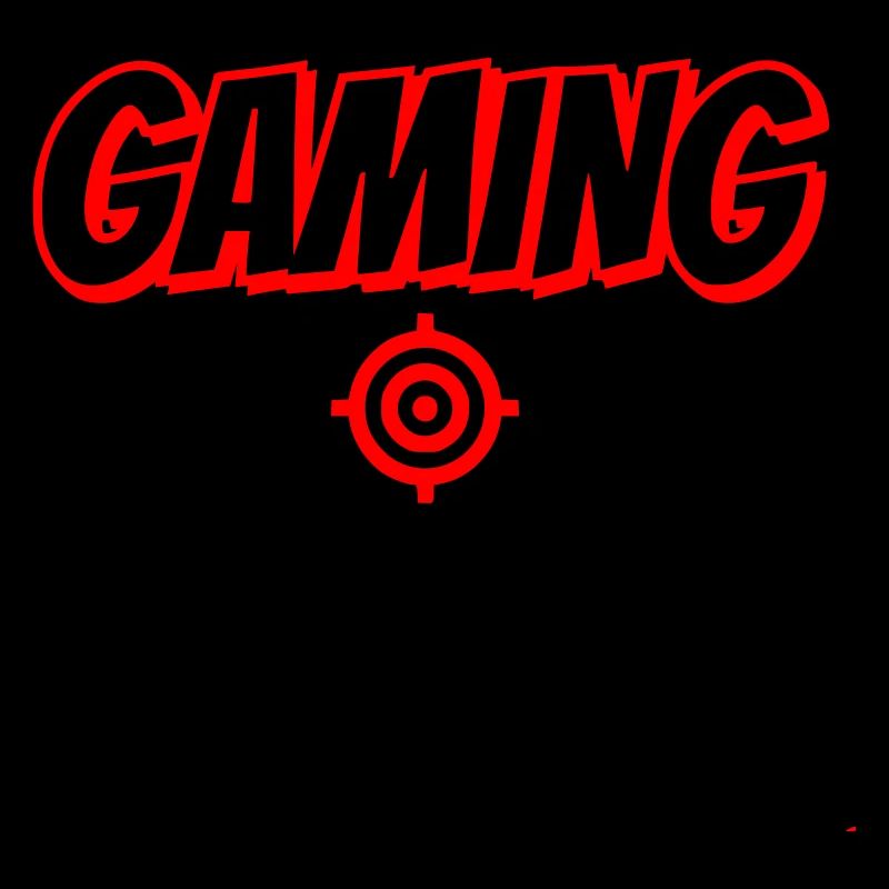 Gaming lettering with stroke symbol