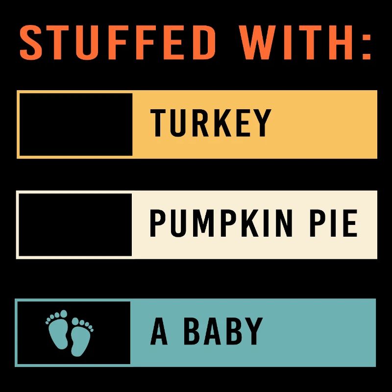 Thanksgiving Gender Reveal Werdende Mutter