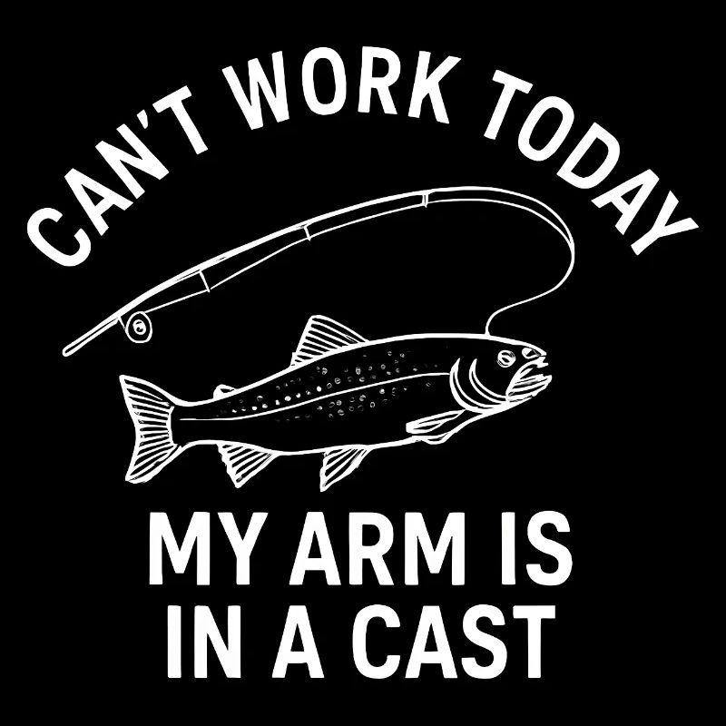 Je ne peux pas travailler aujourd’hui, mon bras est dans un lancer de pêche