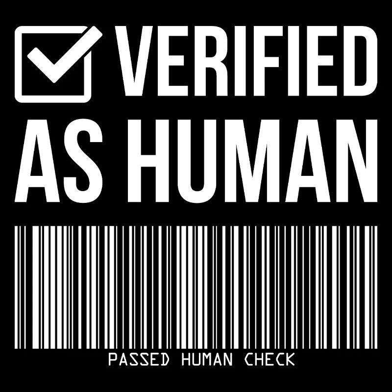 Vérification du code-barres : humour humain vérifié