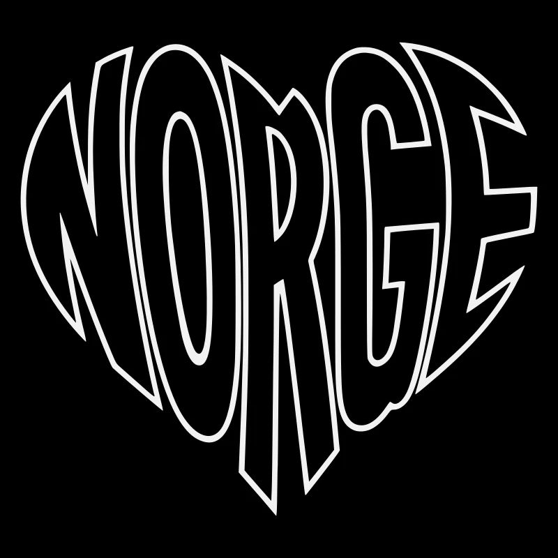 Lettrage en cœur norgé
