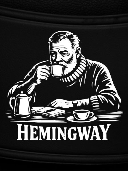 Hemingway Kaffee-Silhouette