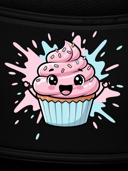 Kawaii Cupcake Illustration