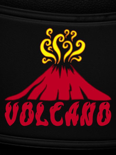 Erupting volcano