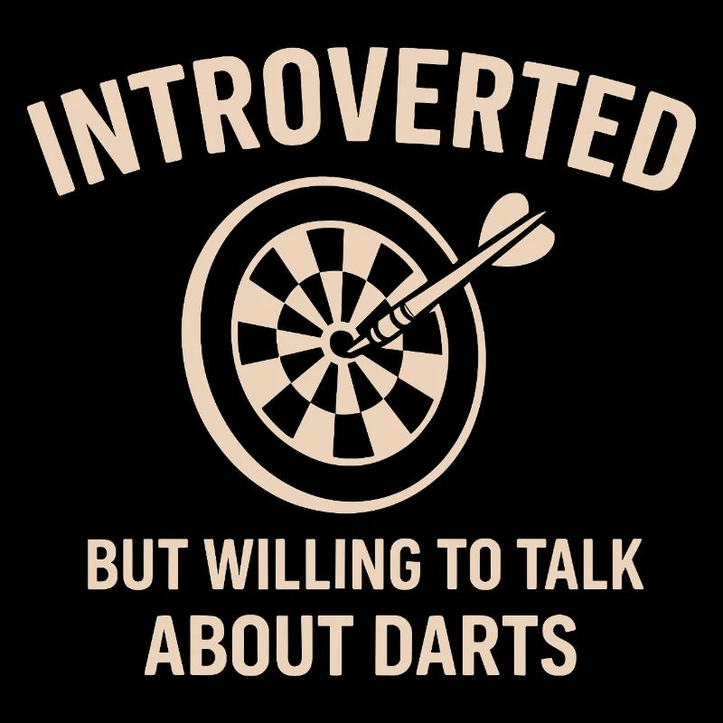Darts Introvertiert Spruch Shirt