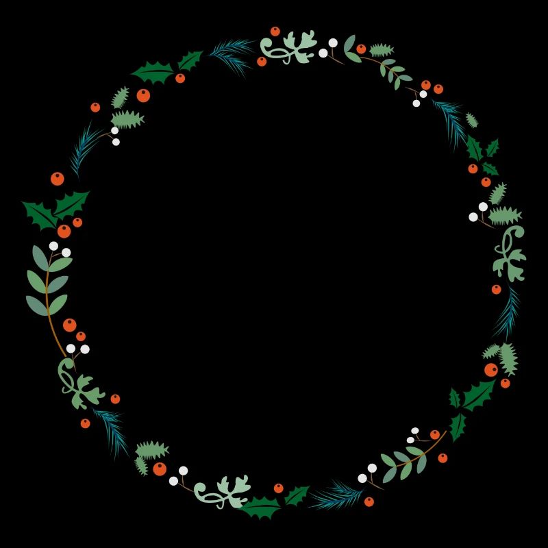 An evergreen wreath