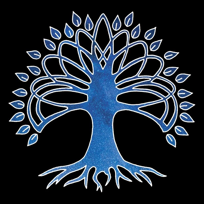 Tree of life and starry sky