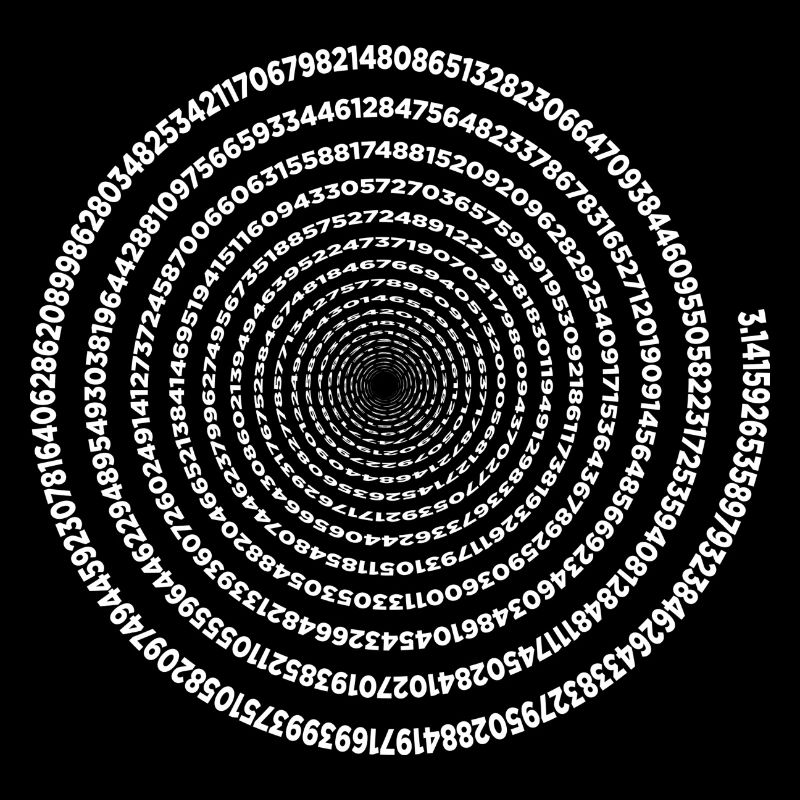Drôle Pi Day Spiral Pi Math Tee pour Pi Jour 3 14
