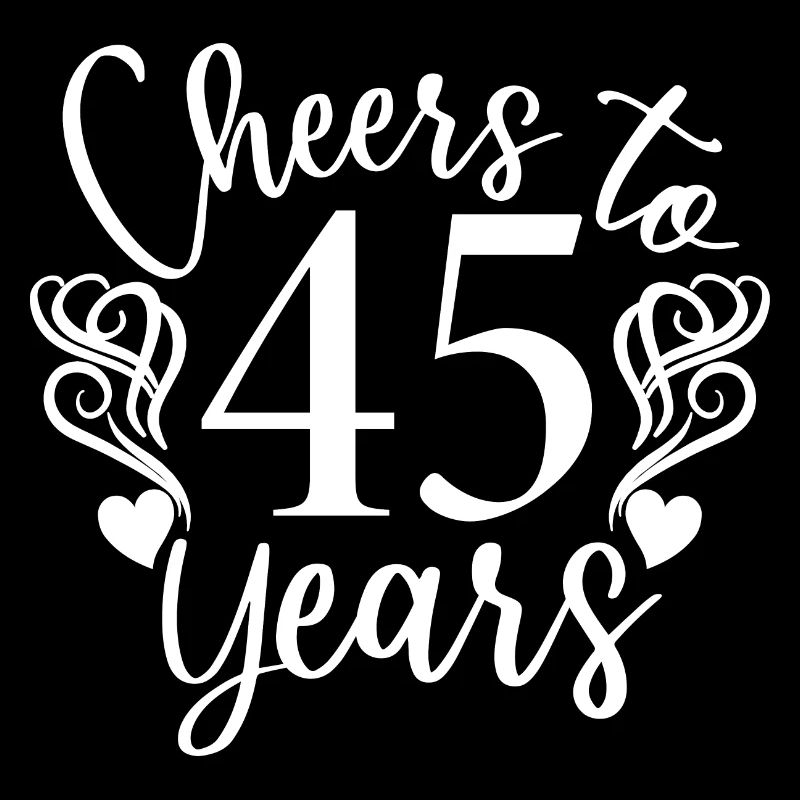 Vive le 45e anniversaire de 45 ans