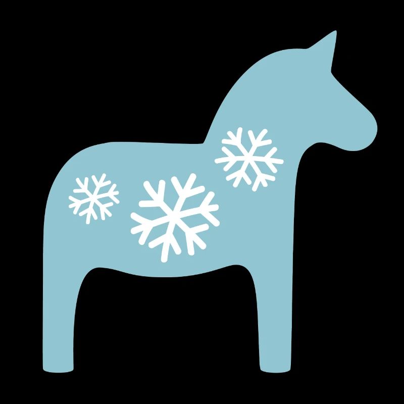 Dala Cheval Flocon de neige Cheval Hygge Noël