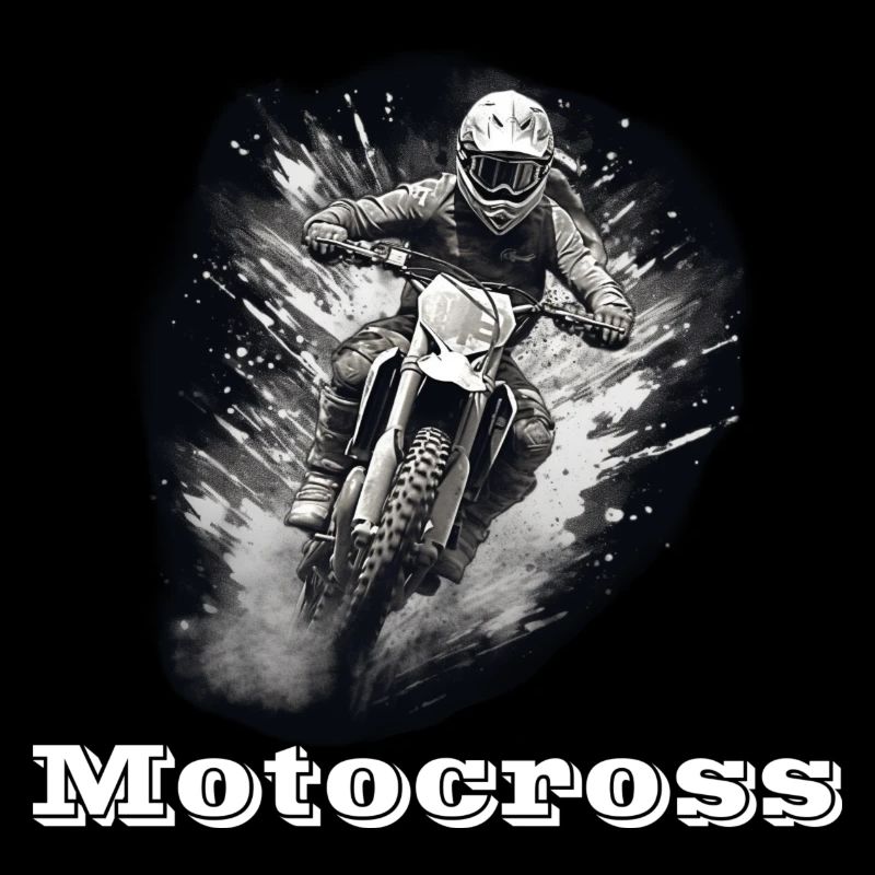Motocross blanc
