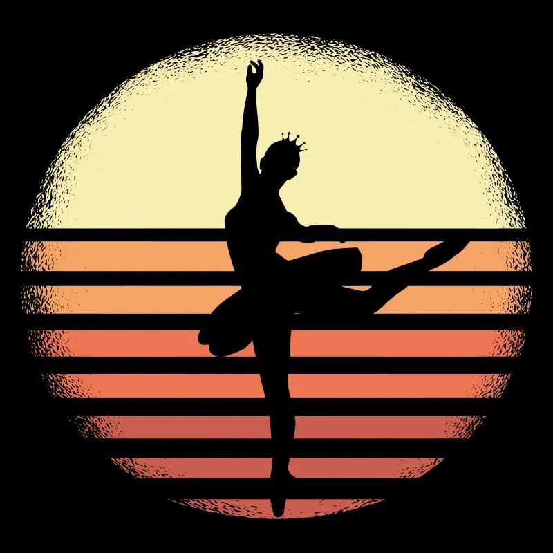Silhouette de ballerine de ballet –