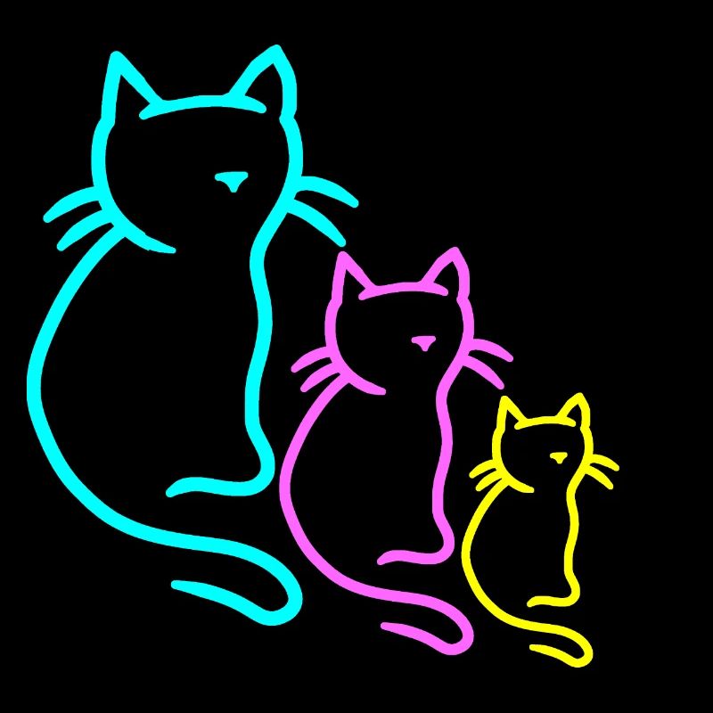 Retro Cats Cat Kitten 80s 90s Vintage Kid