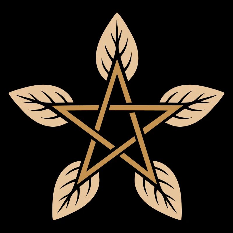Leaf Pentagram - Nature & Elemental Magic