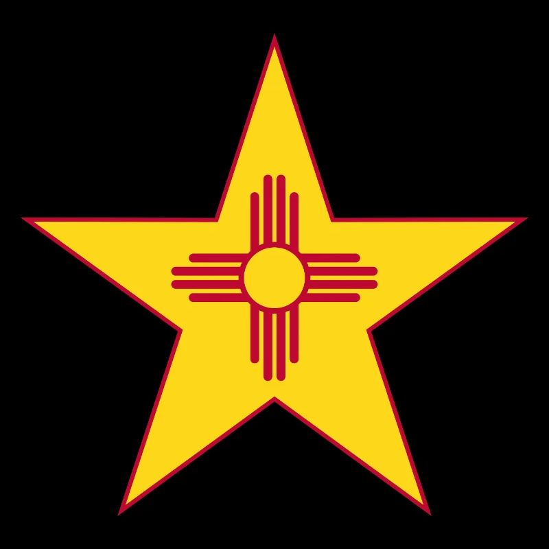 Two-piece New Mexico star design