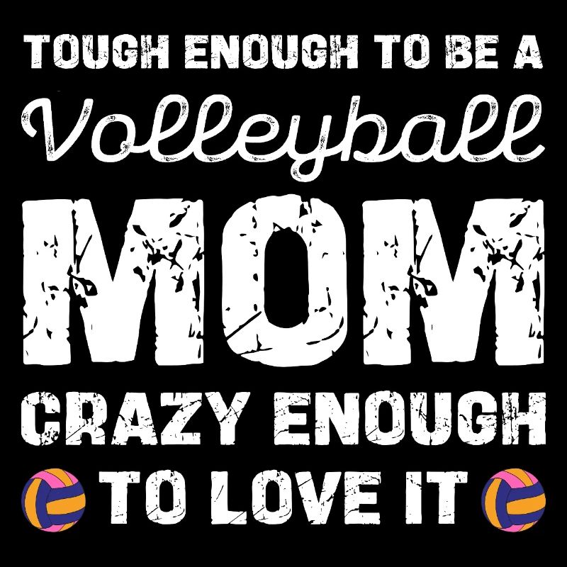 Maman de volley-ball courageuse et adore ça