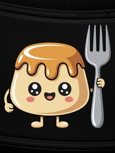 Pudding Mit Gabel
