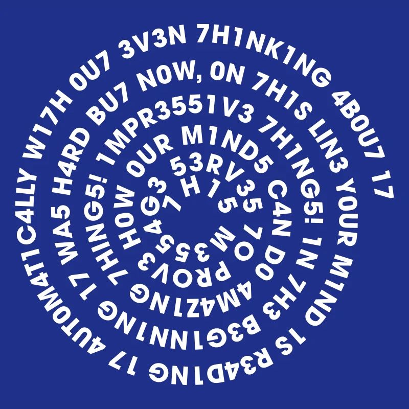 Spirale Leetspeak – Nerd Code 1337 Geek Design