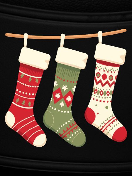 Three Stockings Christmas Pattern