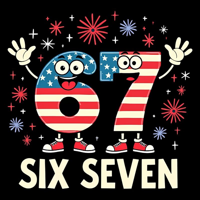 US Flag 67 Memes Six Seven