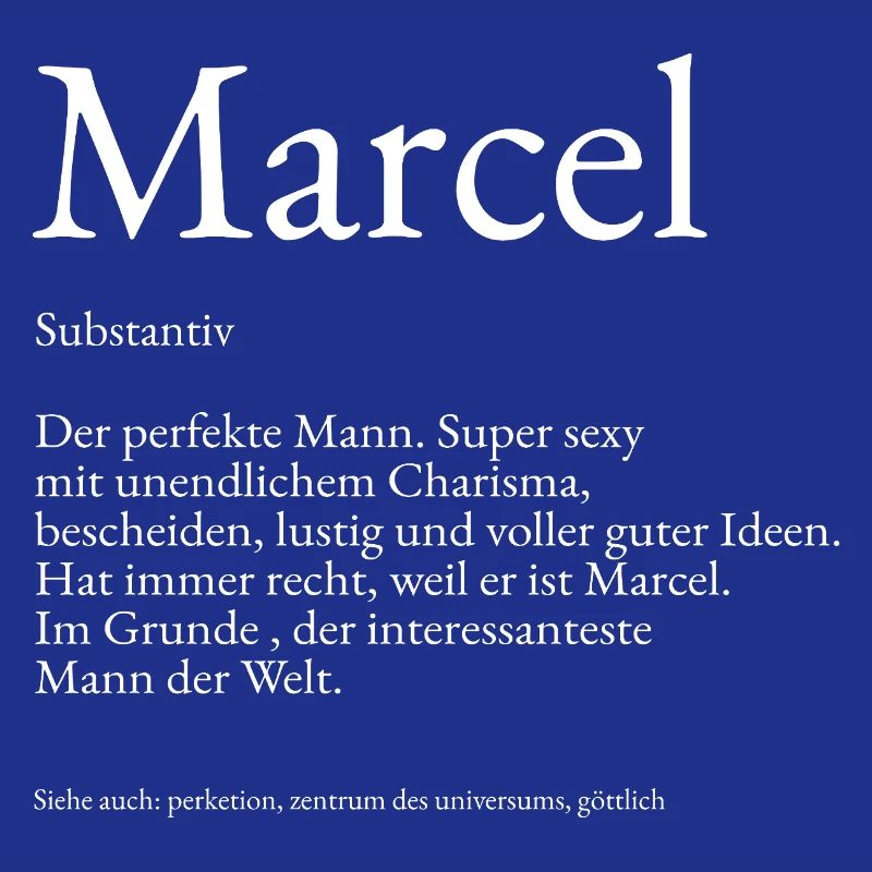 Marcel Dictionary explanation First name Marcel