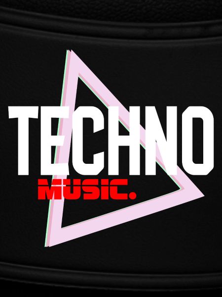 Techno Neon Triangle Pulse