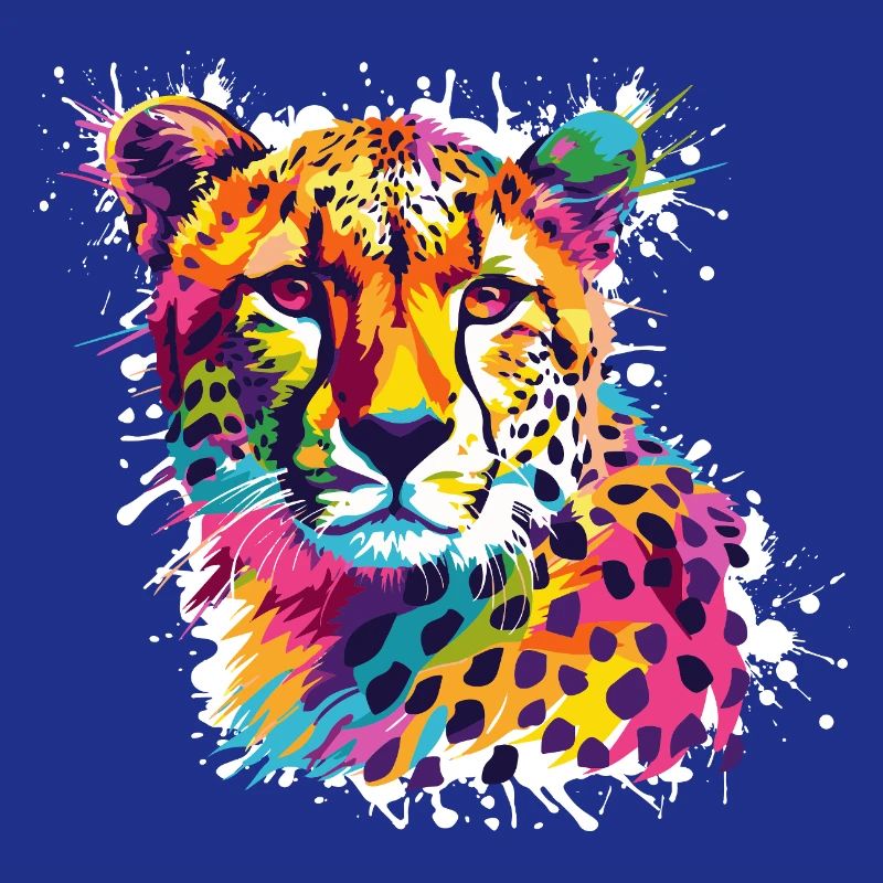Graffiti léopard guépard