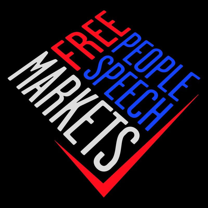 Marché de la liberté d’expression Peuple Libertarian Freedom Logo