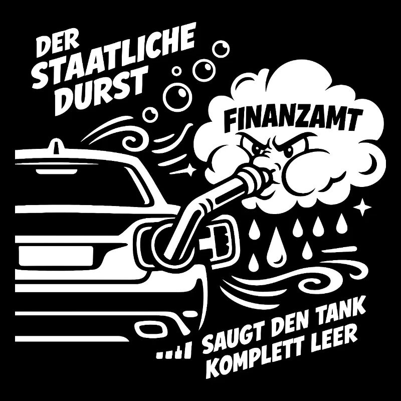Der Staatliche Durst. Saugt Den Tank Leer