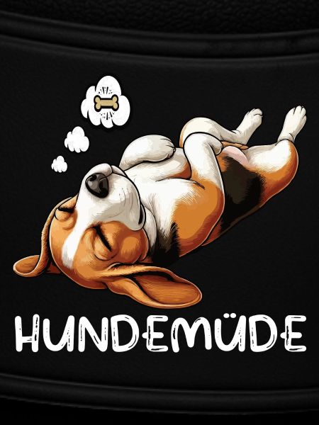 Hundemüde Beagle Beaglebesitzer Beaglehalter
