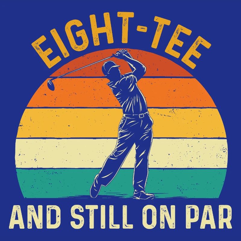 Achter Abschlag immer noch auf Par 80. Golf-Geburtstag