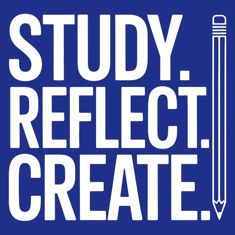 Study Reflect Create Pencil Typography