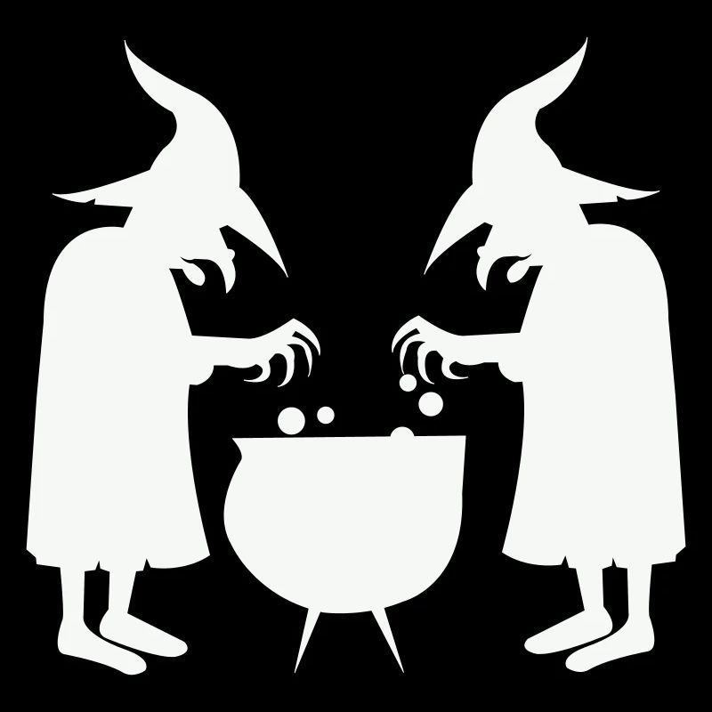 Witches stirring magic potions