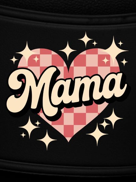Mama Herz Checkered Stil