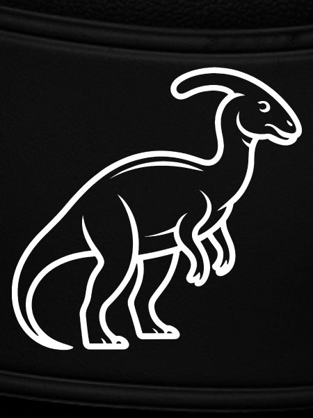 Dino-Linienkunst Silhouette