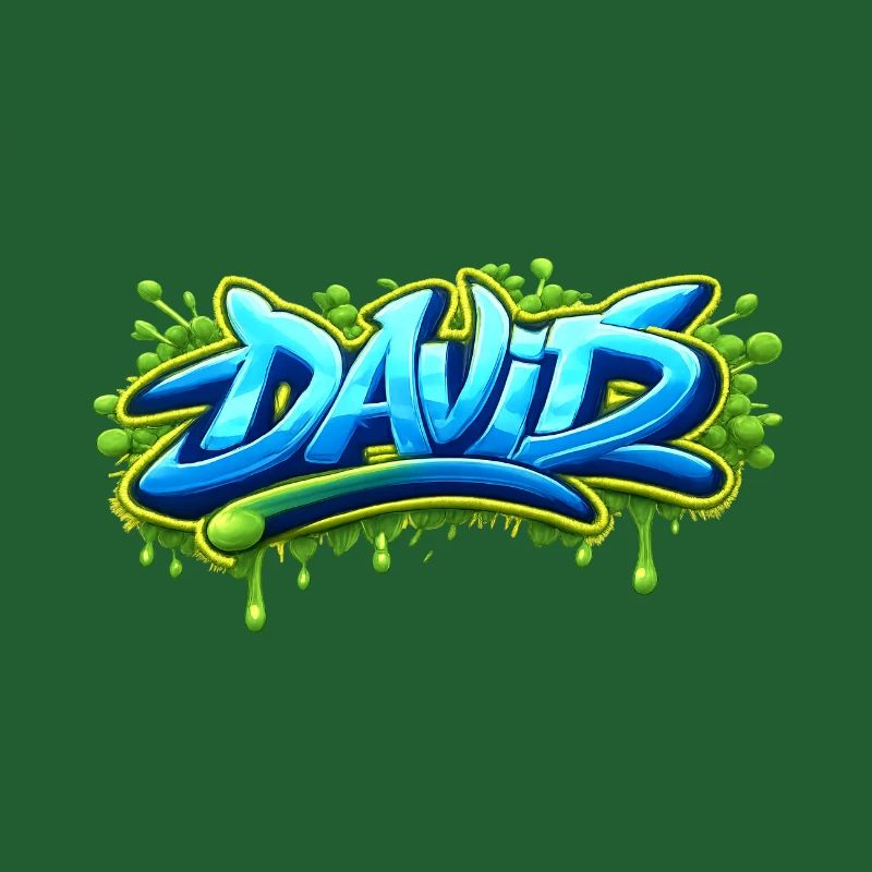 Graffiti name DAVID printable on everything