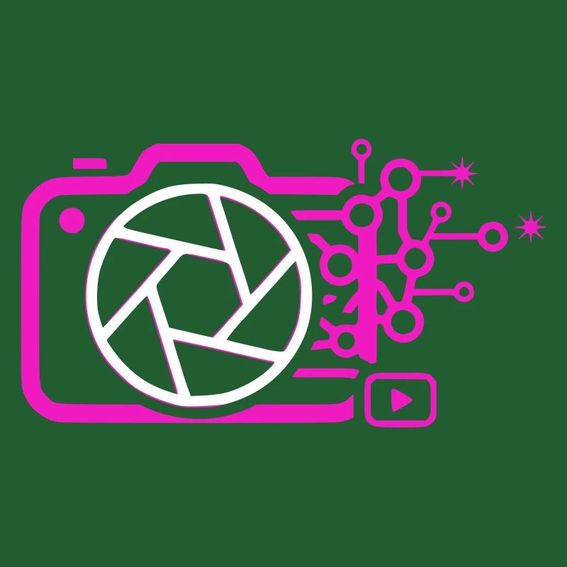 Digital Camera AI Art Tech Vector